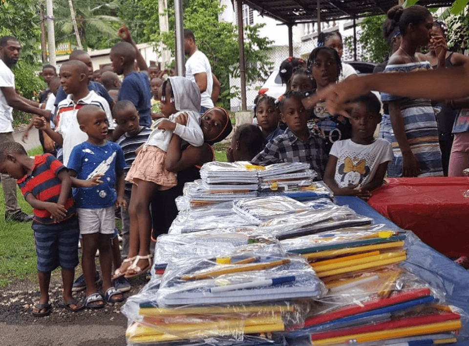 School supplies delivered by One Step Forward Foundation in Montego Bay, Jamaica
